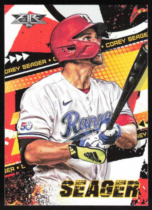Corey Seager 2022 Topps Fire Baseball # 121 Texas Rangers Base - Collectible Craze America