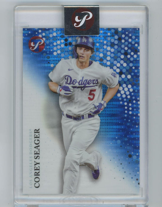Corey Seager 2022 Topps Pristine # 150 Pristine Blue Refractor 22/75 Los Angeles Dodgers - Collectible Craze America