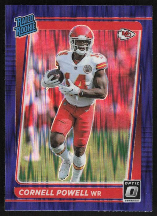 Cornell Powell 2021 Donruss Optic Rated Rookie # 240 RC Purple Shock Kansas City Chiefs - Collectible Craze America