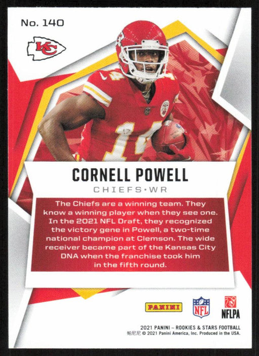 Cornell Powell 2021 Panini Rookies & Stars # 140 RC Kansas City Chiefs Base - Collectible Craze America