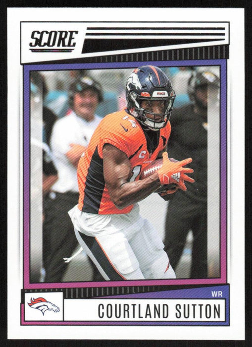 Courtland Sutton 2022 Panini Score Football # 74 Base Denver Broncos - Collectible Craze America