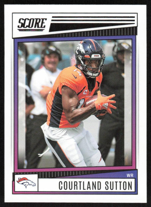 Courtland Sutton 2022 Panini Score Football # 74 Base Denver Broncos - Collectible Craze America