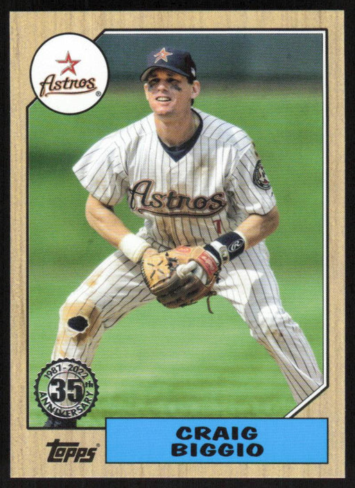 Craig Biggio 2022 Topps Update # 87TBU-28 1987 Topps Houston Astros - Collectible Craze America