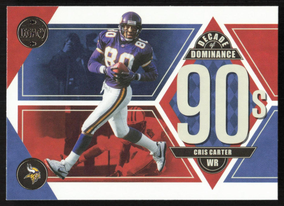 Cris Carter 2022 Panini Legacy Decade of Dominance # DD-4 Minnesota Vikings - Collectible Craze America