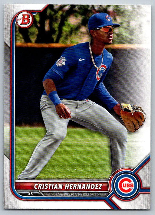 Cristian Hernandez 2022 Bowman Prospects # BP-66 Chicago Cubs - Collectible Craze America