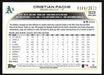 Cristian Pache 2022 Topps Update # US328 Gold 0389/2022 Oakland Athletics - Collectible Craze America