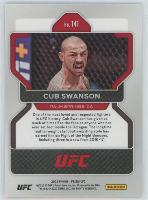 Cub Swanson 2022 Panini Prizm UFC # 141 - Collectible Craze America