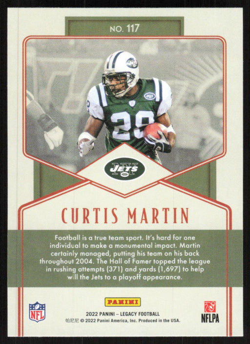 Curtis Martin 2022 Panini Legacy Legends # 117 New York Jets Base - Collectible Craze America