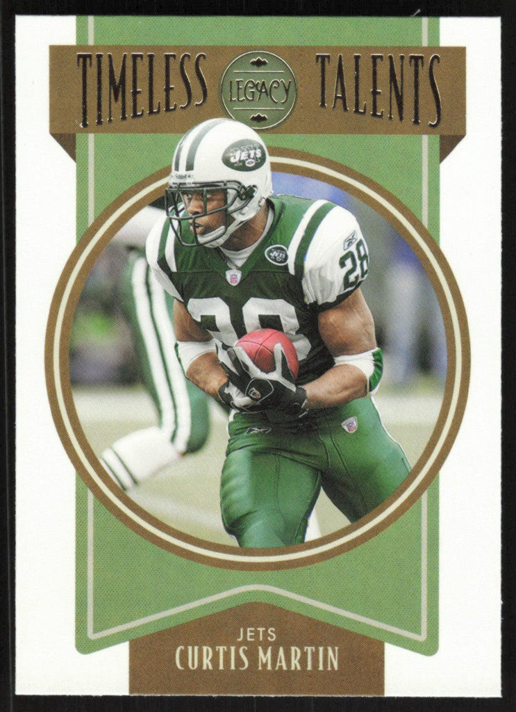 Curtis Martin 2022 Panini Legacy Timeless Talents # TT-11 New York Jet —  Collectible Craze America