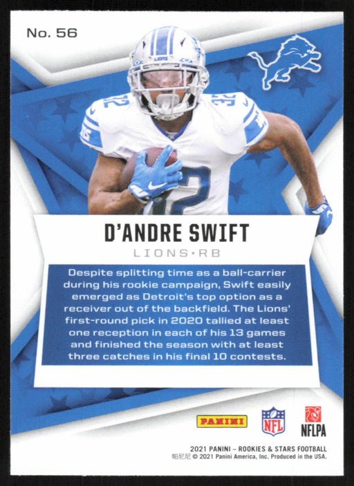 D'Andre Swift 2021 Panini Rookie & Stars # 56 Red Detroit Lions - Collectible Craze America