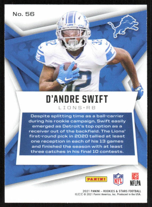 D'Andre Swift 2021 Panini Rookies & Stars # 56 Detroit Lions Base - Collectible Craze America