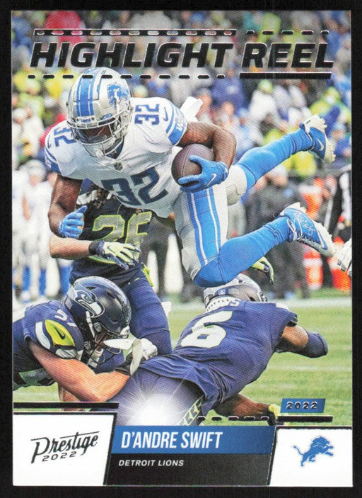 D'Andre Swift 2022 Panini Prestige Highlight Reel # HR-16 Insert Detroit Lions - Collectible Craze America