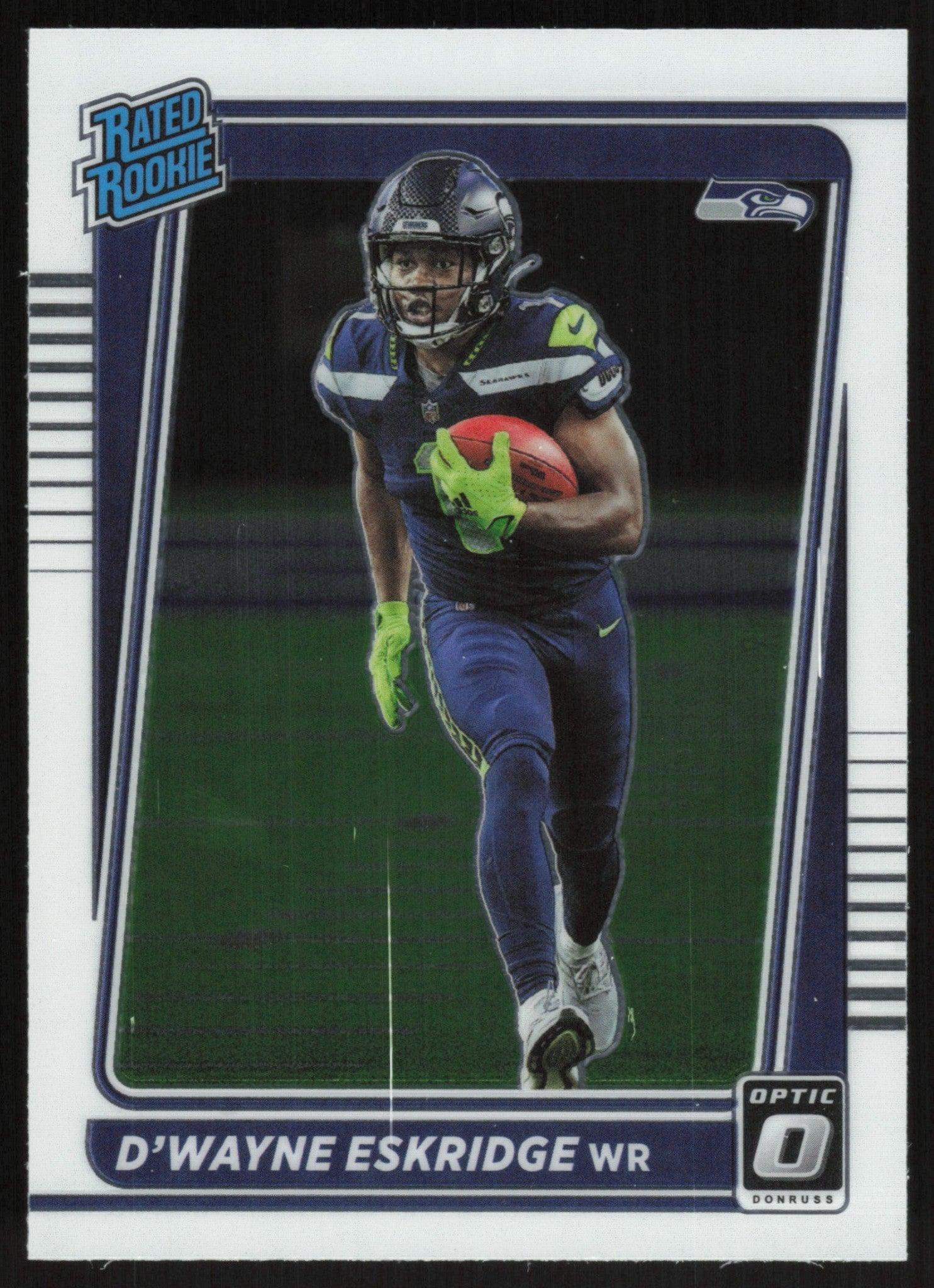 D'Wayne Eskridge 2021 Donruss Optic Rated Rooke # 219 RC Seattle