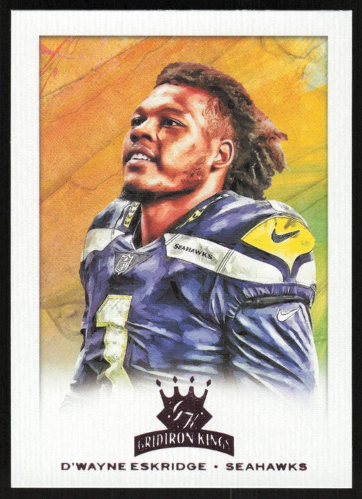 D'Wayne Eskridge 2021 Panini Chronicles Gridiron Kings # GK-33 RC Pink Seattle Seahawks - Collectible Craze America