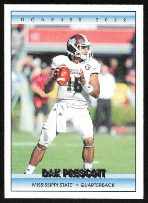 Dak Prescott 2022 Panini Chronicles Draft Picks # 6 Donruss Mississippi State Bulldogs - Collectible Craze America