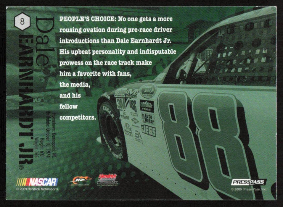 Dale Earnhardt Jr. 2009 Press Pass VIP # 8 Base - Collectible Craze America