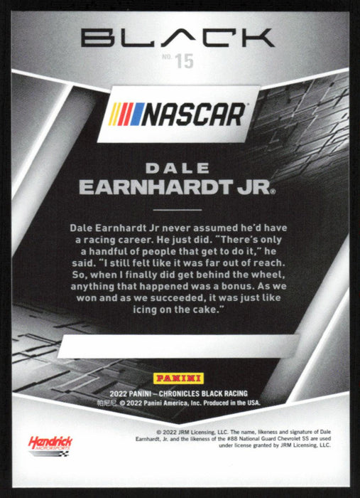 Dale Earnhardt Jr. 2022 Panini Chronicles Racing Black # 15 - Collectible Craze America