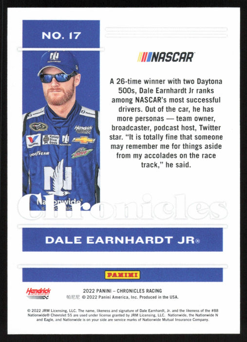 Dale Earnhardt Jr. 2022 Panini Chronicles Racing Chronicles # 17 Red 40/99 - Collectible Craze America