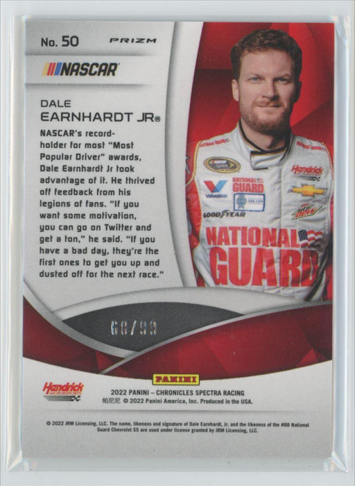 Dale Earnhardt Jr. 2022 Panini Chronicles Racing Spectra # 50 Celestial Blue Prizm 68/99 - Collectible Craze America