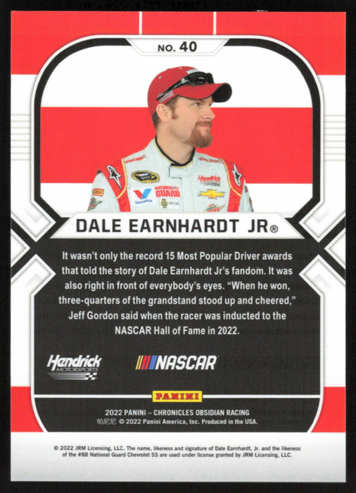 Dale Earnhardt Jr. 2022 Panini Racing Chronicles Obsidian # 40 - Collectible Craze America