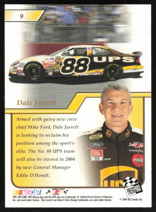 Dale Jarrett 2004 Press Pass Premium NASCAR # 9 Base - Collectible Craze America