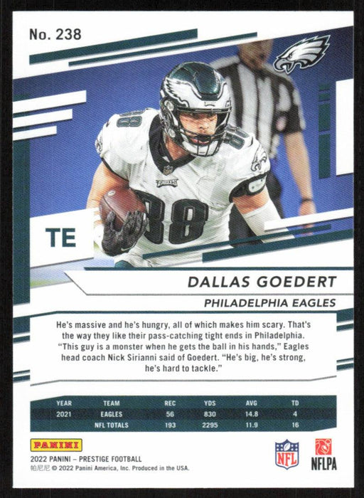 Dallas Goedert 2022 Panini Prestige # 238 Philadelphia Eagles - Collectible Craze America