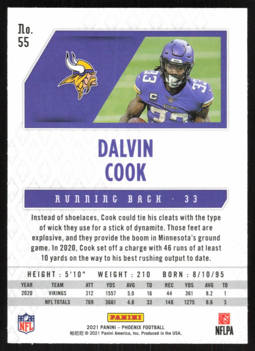 Dalvin Cook 2021 Panini Phoenix # 55 Minnesota Vikings Base - Collectible Craze America