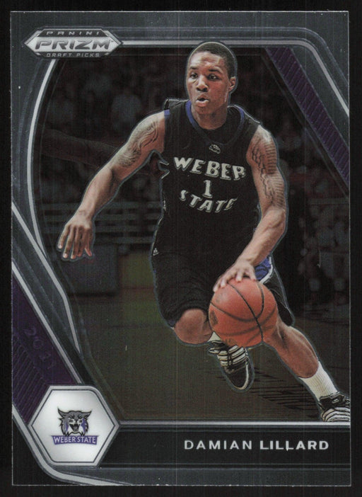 Damian Lillard 2021 Panini Prizm Draft Picks # 83 Weber State Wildcats - Collectible Craze America