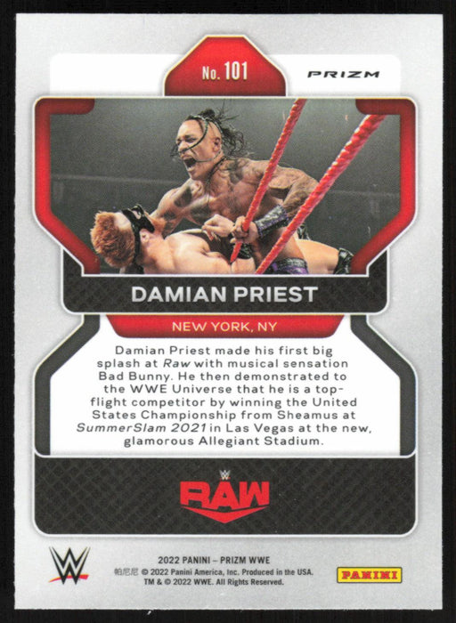 Damian Priest 2022 Panini Prizm WWE # 101 Red White Blue Prizm Raw - Collectible Craze America