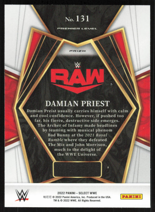 Damian Priest 2022 Panini Select WWE # 131 Premier Level Silver Prizm Raw - Collectible Craze America