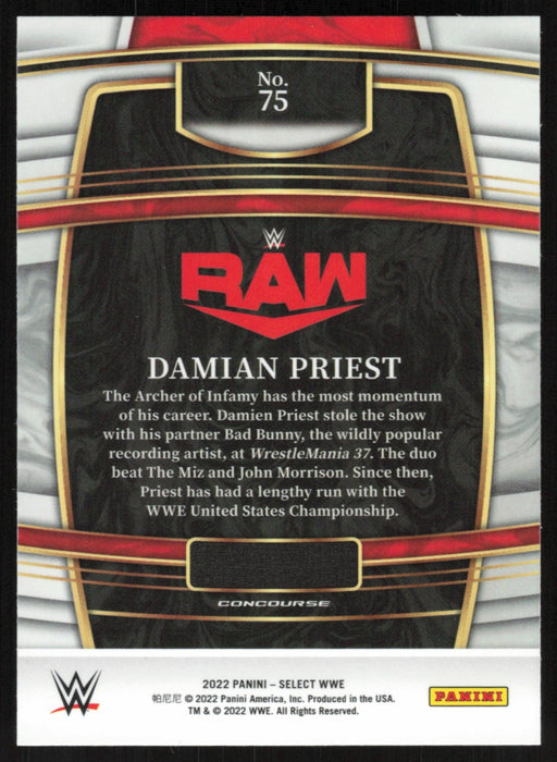 Damian Priest 2022 Panini Select WWE # 75 Raw Concourse Base - Collectible Craze America