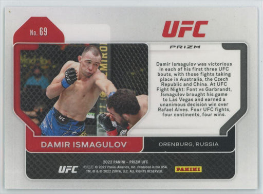 Damir Ismagulov 2022 Panini Prizm UFC # 69  Green Prizm - Collectible Craze America