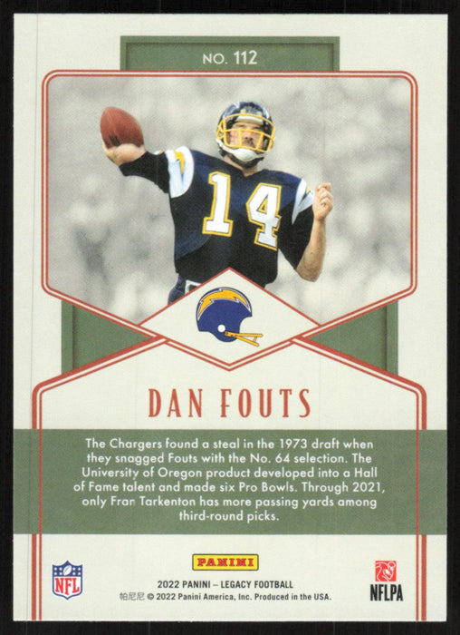 Dan Fouts 2022 Panini Legacy Legends # 112 San Diego Chargers Base - Collectible Craze America