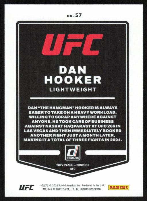 Dan Hooker 2022 Panini Donruss UFC Base # 57 Lightweight - Collectible Craze America