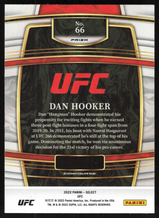 Dan Hooker 2022 Panini Select UFC # 66 Orange Flash - Collectible Craze America