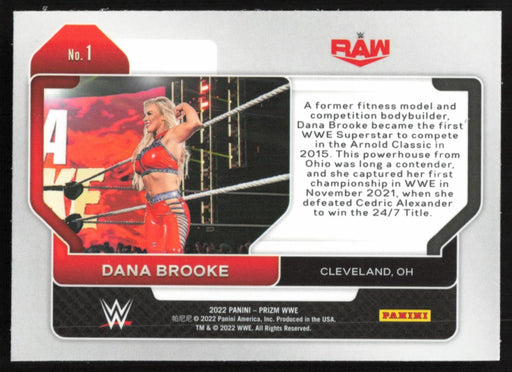 Dana Brooke 2022 Panini Prizm WWE # 1 Base Raw - Collectible Craze America