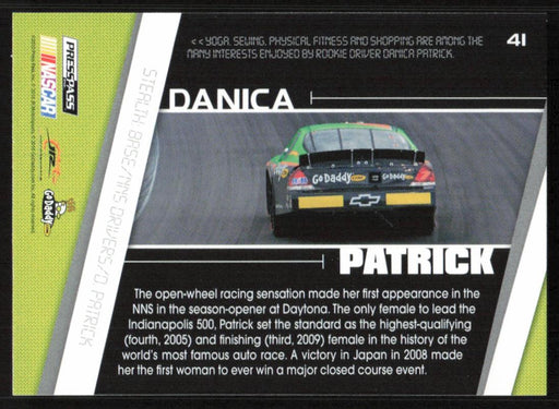 Danica Patrick 2010 Press Pass Stealth # 41 RC Base - Collectible Craze America