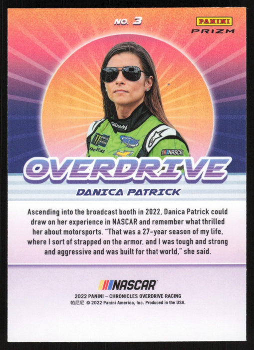 Danica Patrick 2022 Panini Chronicles Racing Overdrive # 3 Silver Prizm - Collectible Craze America