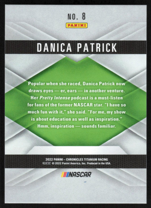 Danica Patrick 2022 Panini Chronicles Racing Titanium # 8 - Collectible Craze America