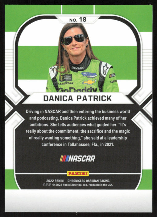 Danica Patrick 2022 Panini Racing Chronicles Obsidian # 18 - Collectible Craze America