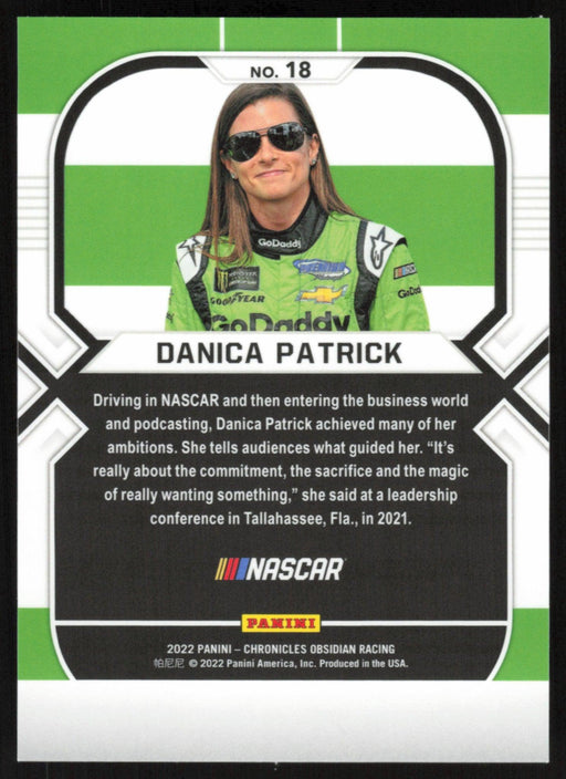 Danica Patrick 2022 Panini Racing Chronicles Obsidian # 18 - Collectible Craze America
