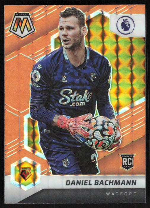 Daniel Bachmann 2021 Panini Mosaic Premier League # 41 RC Orange Fluorescent Watford - Collectible Craze America