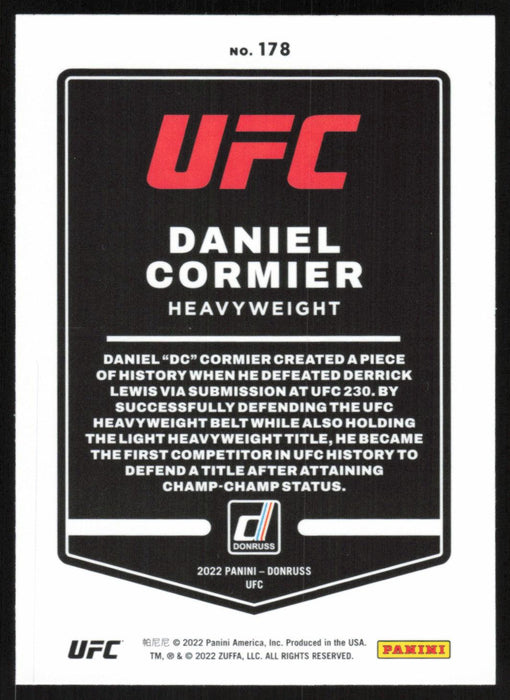 Daniel Cormier 2022 Panini Donruss UFC Base # 178 Heavyweight - Collectible Craze America