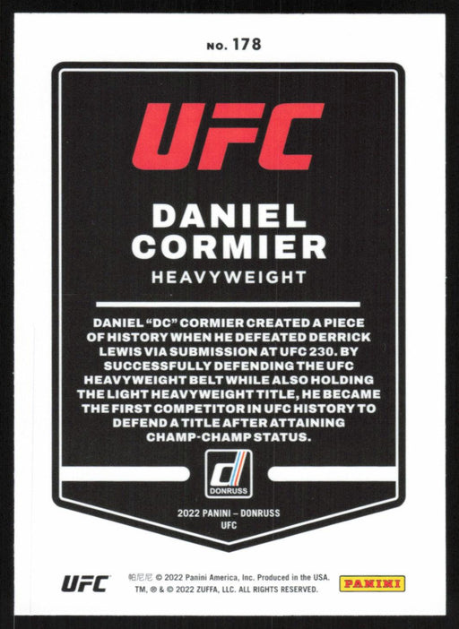 Daniel Cormier 2022 Panini Donruss UFC Base # 178 Heavyweight - Collectible Craze America