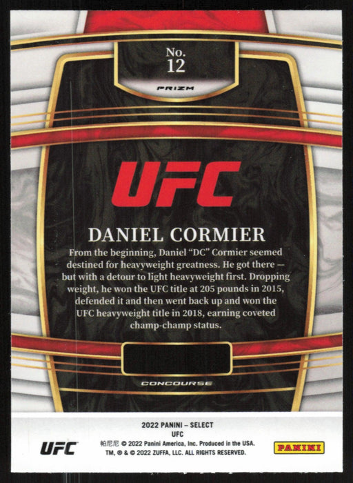 Daniel Cormier 2022 Panini Select UFC # 12 Blue Prizm - Collectible Craze America