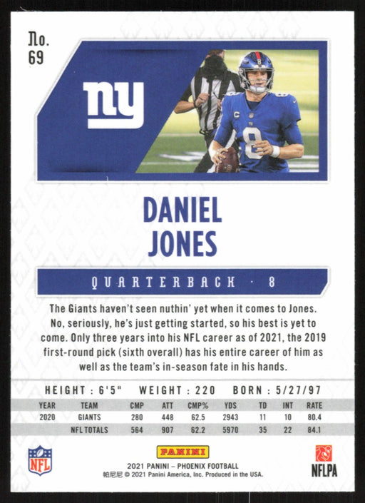 Daniel Jones 2021 Panini Phoenix # 69 New York Giants Base - Collectible Craze America