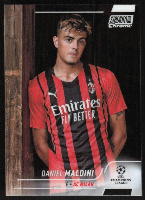 Daniel Maldini 2021 Topps Stadium Club Chrome UEFA Champions League # 26 AC Milan Base - Collectible Craze America