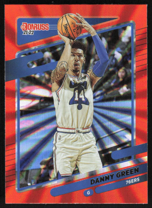 Danny Green 2021 Donruss # 176 Orange Holo Laser Philadelphia 76ers - Collectible Craze America
