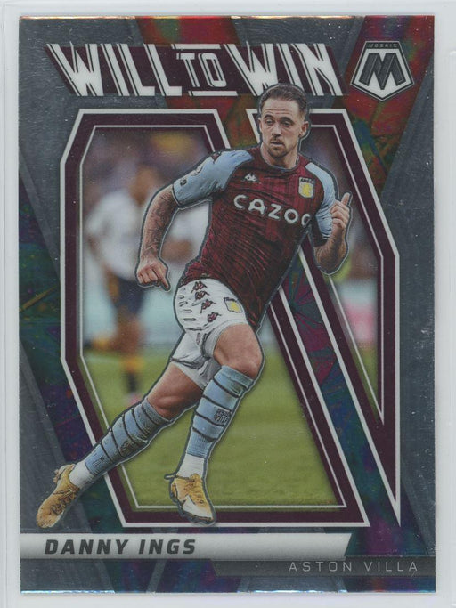 Danny Ings 2021 Panini Mosaic Premier League # 13 Will to Win Insert Aston Villa - Collectible Craze America