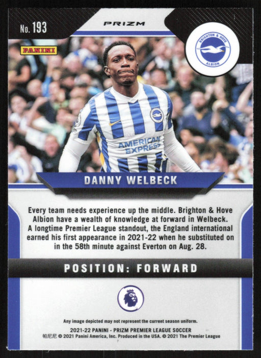 Danny Welbeck 2021 Panini Prizm Premier League # 193 Pink Ice Brighton & Hove Albion - Collectible Craze America